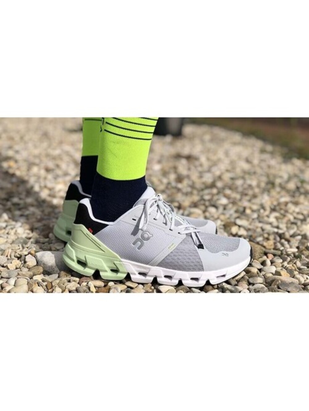 On Cloud Cloudflyer 4 Running Shoes Mens 13 48 Glacier Grey Cloudtec Workout Gym